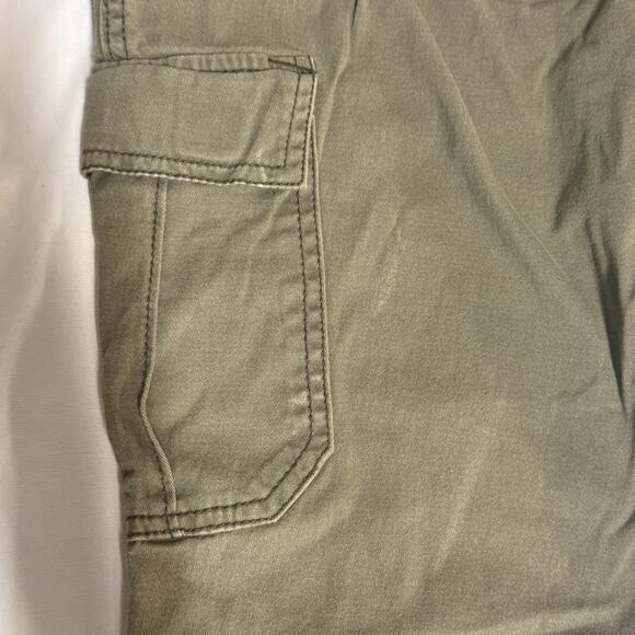 Faded Glory Pants Men Medium Cargo Jogger Streetwear Style Army Green Ankle Cuff - Picture 5 of 12